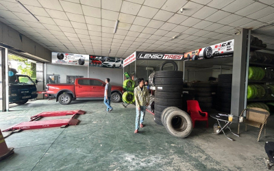 Setup cửa hàng Lenso Tires tại công ty Phượng Việt Khánh